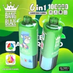 Bang Blaze 100000 Puffs 6 in 1 Flavors – 最新のLEDディスプレイ付き充電式使い捨て電子タバコ - 画像 (7)