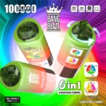 Bang Blaze 100000 Puffs 6 in 1 Flavors – 最新のLEDディスプレイ付き充電式使い捨て電子タバコ