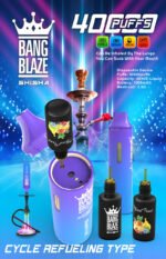BANG BLAZE SHISHA 40000 Puffs  低ニコチン・大容量・充電式ディスポーザブルVAPE（正規品） - 画像 (12)