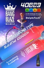 BANG BLAZE SHISHA 40000 Puffs  低ニコチン・大容量・充電式ディスポーザブルVAPE（正規品） - 画像 (8)