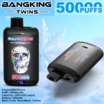 Bang King Twins 50000 Puffs – 2つのフレーバー、最大50000回の使用が可能なプレミアム使い捨て電子タバコ - 画像 (4)