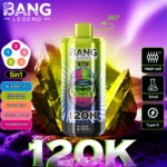 Bang Legend 120000 Puffs 5 in 1 Flavors – 究極の体験を提供する使い捨て電子タバコ - 画像 (2)