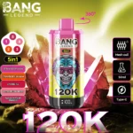 Bang Legend 120000 Puffs 5 in 1 Flavors – 究極の体験を提供する使い捨て電子タバコ - 画像 (6)