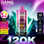 Bang Legend 120000 Puffs 5 in 1 Flavors – 究極の体験を提供する使い捨て電子タバコ - 画像 (8)