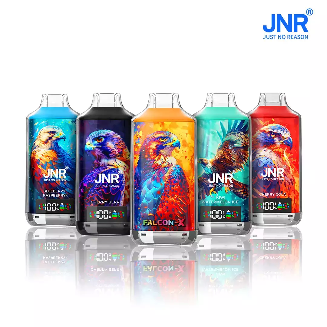 JNR-Falcon-X-18000-Puffs-Dual-Mesh-LED-Display-2-Low-Nicotine-Original-Factory-42 JNR Falcon-X 18000 Puffs|次世代使い捨て電子タバコ|最大18,000パフ&多彩なフレーバー - 画像 (1)