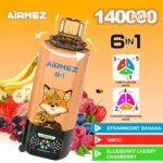 Airmez FOX 140000 Puffs 6 IN 1 | 新世代一次性電子タバコ - 画像 (2)