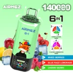 Airmez FOX 140000 Puffs 6 IN 1 | 新世代一次性電子タバコ - 画像 (5)